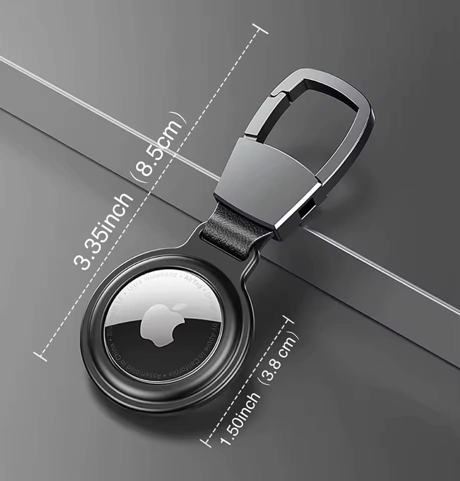 ChiluxeLife™ Magnetic Metal AirTag Holder – Premium Keychain with Secure Magnetic Closure (Gold / Silver)