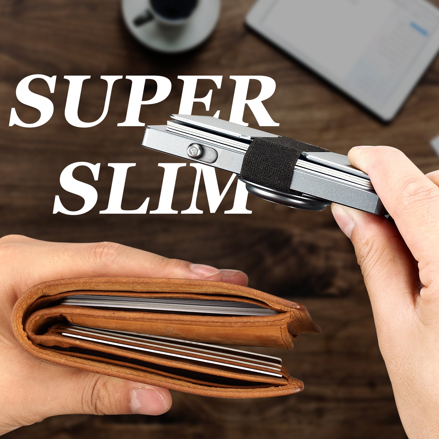 RFID Wallet with AirTag Holder – Never Lose What Matters